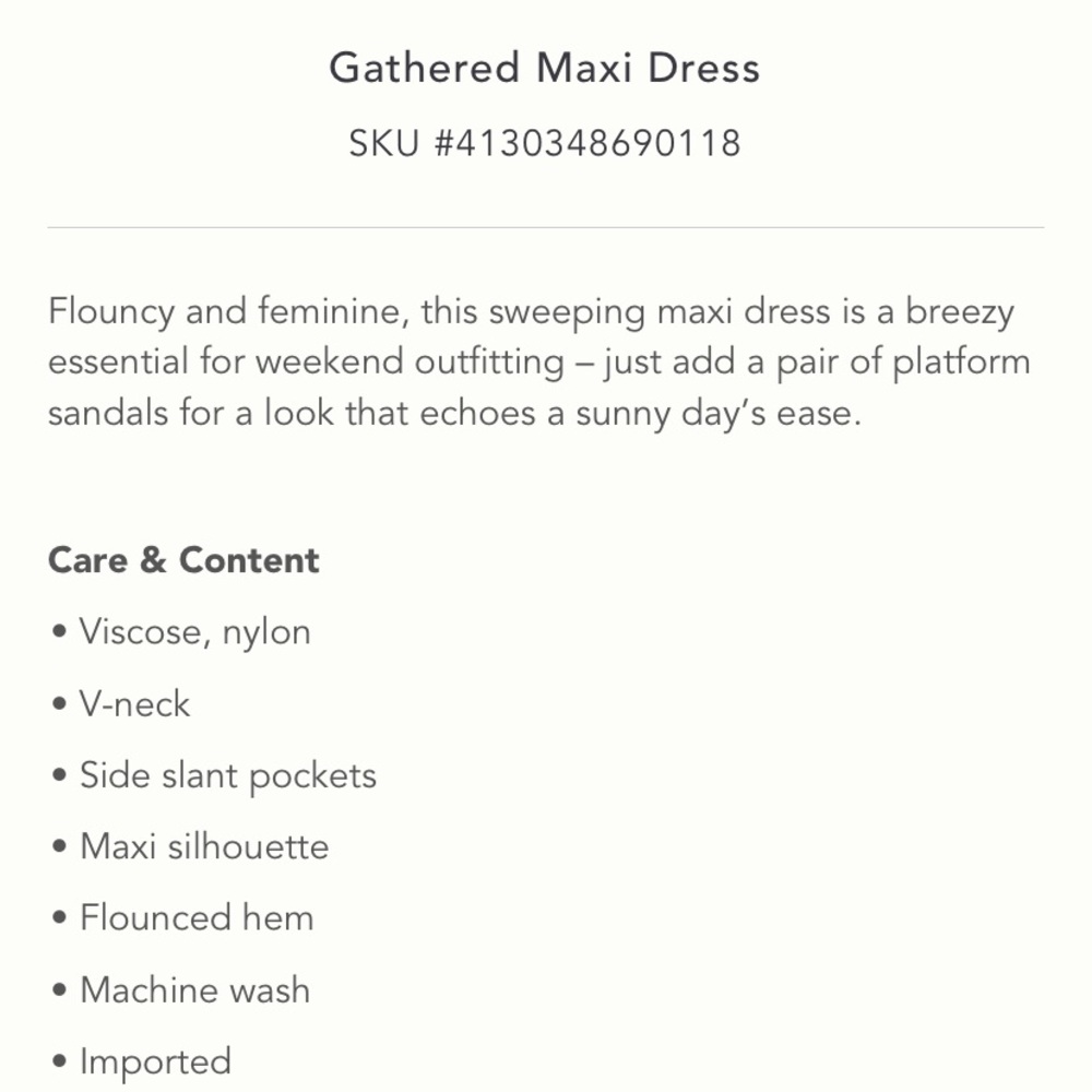 Anthropologie Gathered Maxi Dress - Picture 3 of 10
